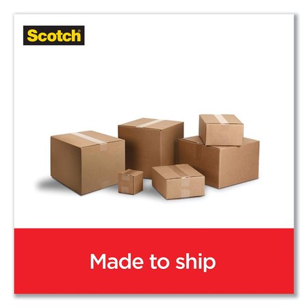 Scotch Box Lock Shipping Packaging Tape, 3" Core, 1.88" x 54.6 yd, Clear, PK4 3950-4RD